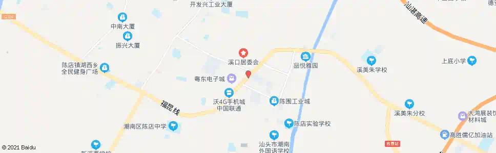 汕头陈店电子城_公交站地图_汕头公交_妙搜公交查询2025