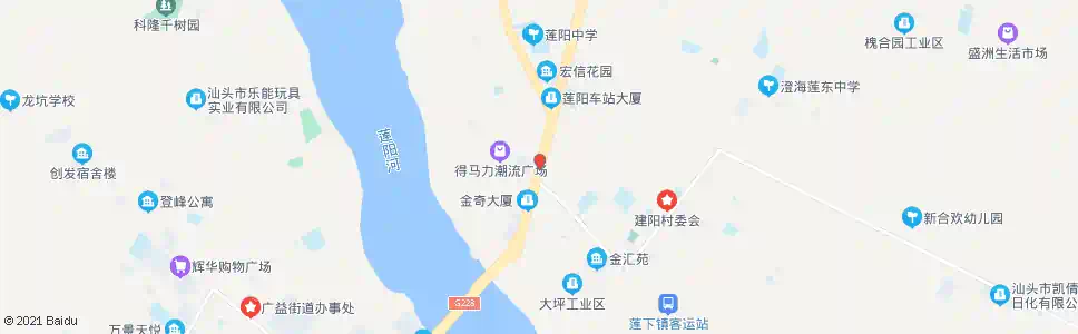 汕头莲下镇政府_公交站地图_汕头公交_妙搜公交查询2025