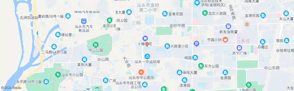 汕头华侨大厦_公交站地图_汕头公交_妙搜公交查询2025