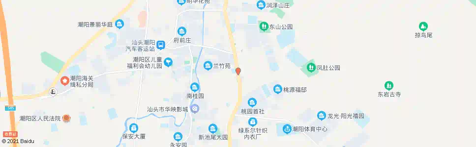 汕头潮阳华侨学校_公交站地图_汕头公交_妙搜公交查询2025
