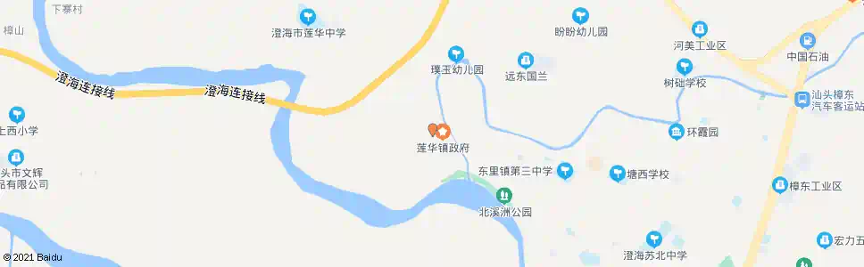 汕头莲华镇政府(溪西路口)_公交站地图_汕头公交_妙搜公交查询2025