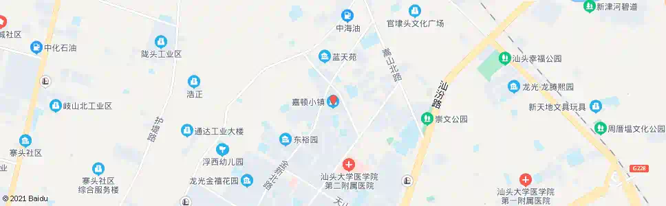 汕头嘉顿小镇_公交站地图_汕头公交_妙搜公交查询2025