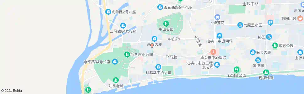 汕头二马路中_公交站地图_汕头公交_妙搜公交查询2025