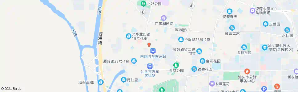 汕头光华路口_公交站地图_汕头公交_妙搜公交查询2025