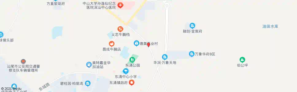 汕尾德美工业村东门_公交站地图_汕尾公交_妙搜公交查询2025