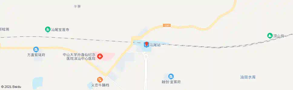 汕尾火车站_公交站地图_汕尾公交_妙搜公交查询2025