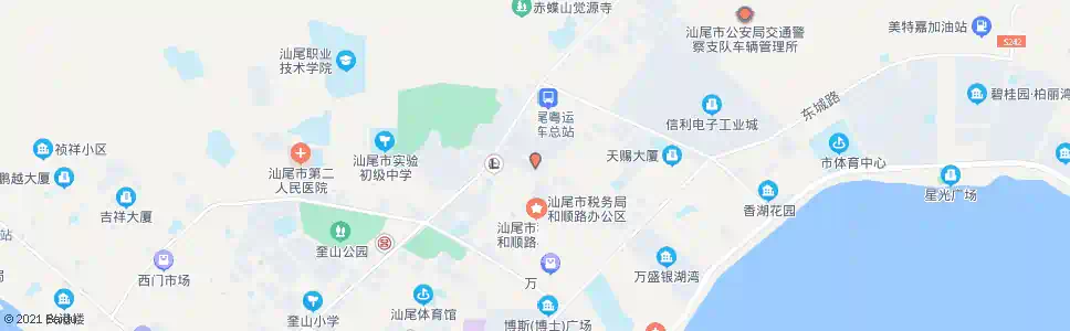 汕尾市法院_公交站地图_汕尾公交_妙搜公交查询2025