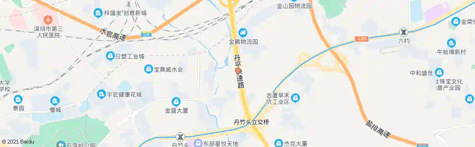 深圳丹坪人行天桥_公交站地图_深圳公交_妙搜公交查询2025