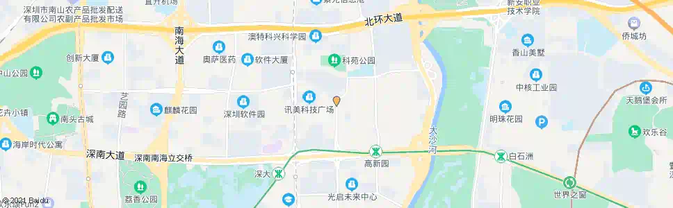 深圳科技路北_公交站地图_深圳公交_妙搜公交查询2025