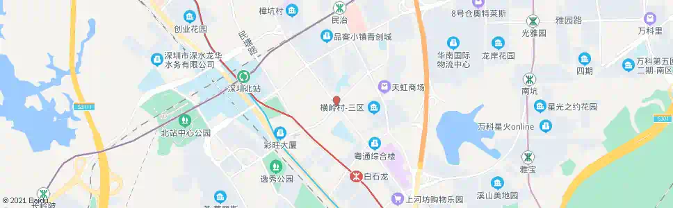 深圳潜龙花园_公交站地图_深圳公交_妙搜公交查询2025
