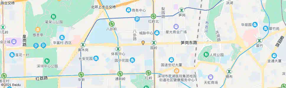 深圳园岭新村_公交站地图_深圳公交_妙搜公交查询2025