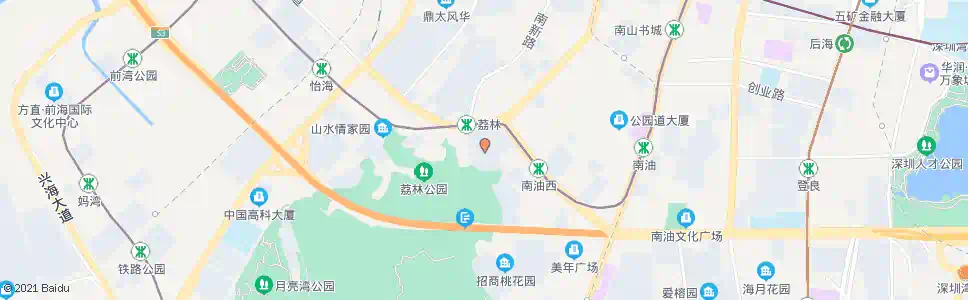 深圳城市山林西_公交站地图_深圳公交_妙搜公交查询2025