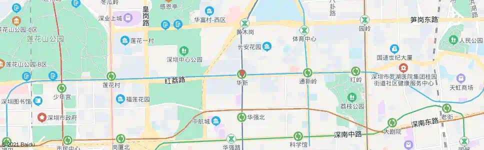 深圳华新站_公交站地图_深圳公交_妙搜公交查询2025