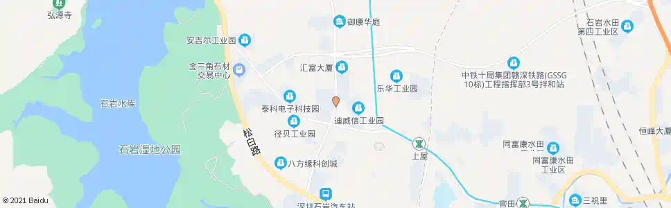 深圳石岩同富裕工业区_公交站地图_深圳公交_妙搜公交查询2025