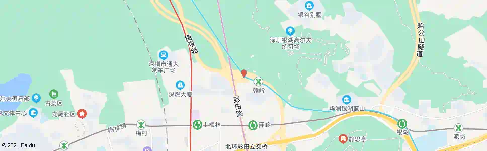深圳梅林检查站_公交站地图_深圳公交_妙搜公交查询2025