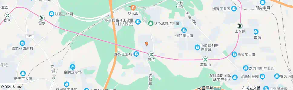深圳秀峰工业城_公交站地图_深圳公交_妙搜公交查询2025