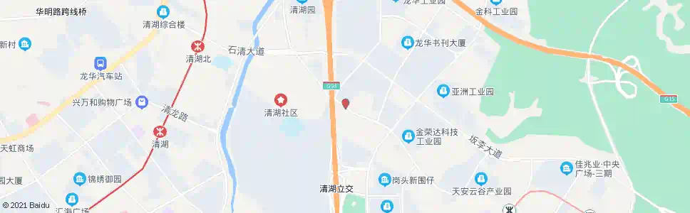 深圳梅观雪岗桥底_公交站地图_深圳公交_妙搜公交查询2025