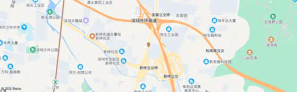 深圳新桥第三工业区_公交站地图_深圳公交_妙搜公交查询2025