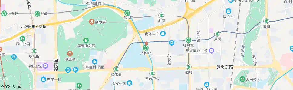 深圳八卦岭站_公交站地图_深圳公交_妙搜公交查询2025