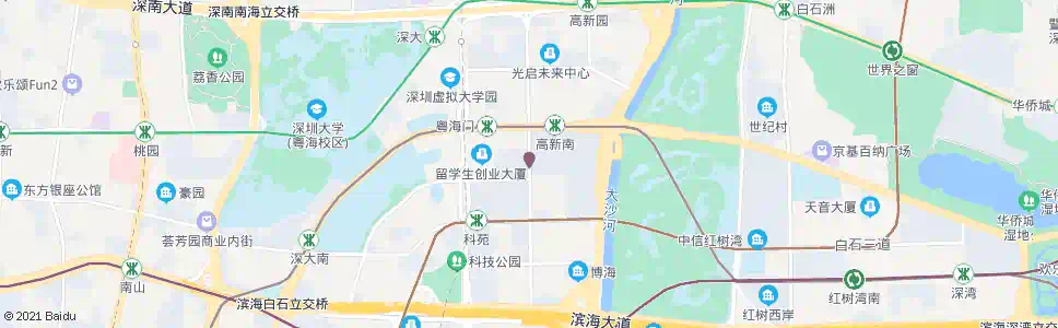 深圳科技南路_公交站地图_深圳公交_妙搜公交查询2025