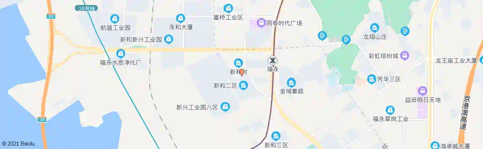 深圳新和工业一巷_公交站地图_深圳公交_妙搜公交查询2025