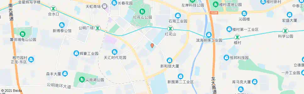 深圳光明新区文化馆_公交站地图_深圳公交_妙搜公交查询2025