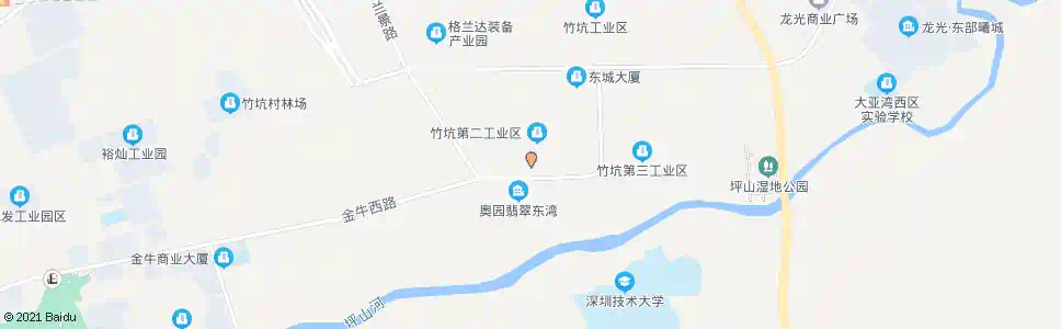 深圳竹坑村委_公交站地图_深圳公交_妙搜公交查询2025