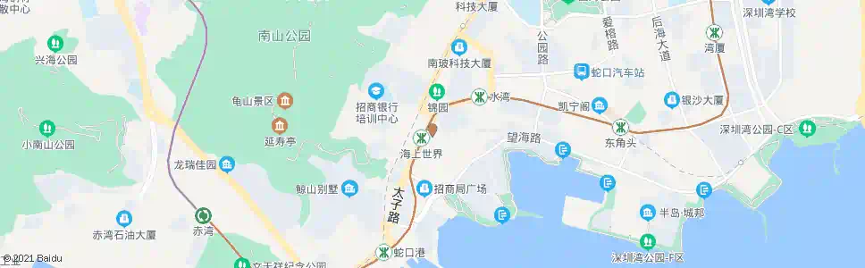 深圳海上世界公交接驳站_公交站地图_深圳公交_妙搜公交查询2025