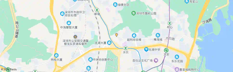 深圳太白西_公交站地图_深圳公交_妙搜公交查询2025