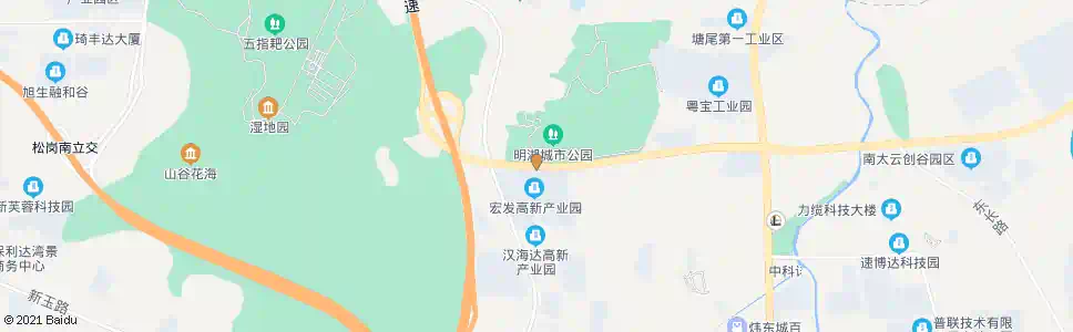 深圳宏发高新产业园_公交站地图_深圳公交_妙搜公交查询2025