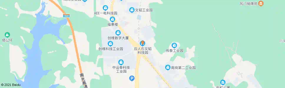 深圳应人石科技园_公交站地图_深圳公交_妙搜公交查询2025