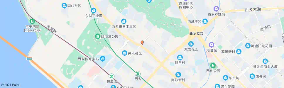 深圳西乡城管办1_公交站地图_深圳公交_妙搜公交查询2025