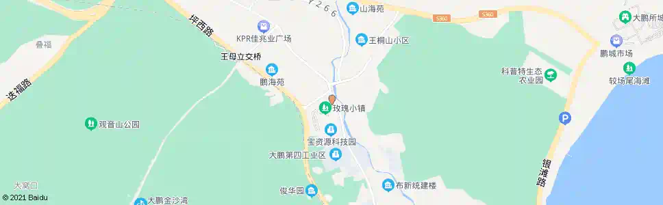 深圳大鹏第一工业区_公交站地图_深圳公交_妙搜公交查询2025