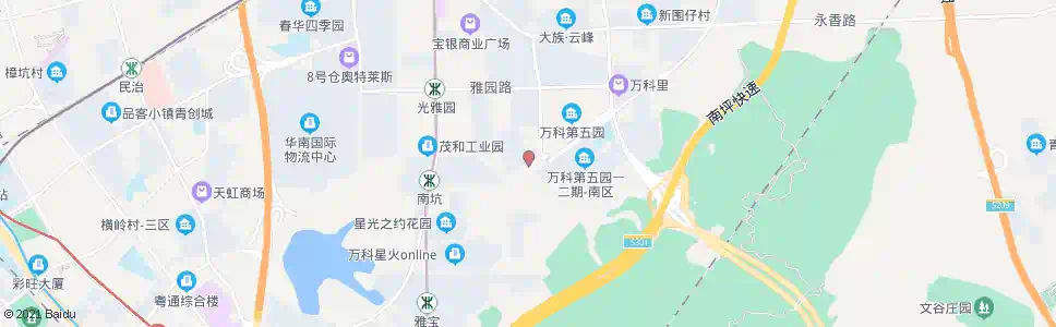 深圳万科第五园_公交站地图_深圳公交_妙搜公交查询2025