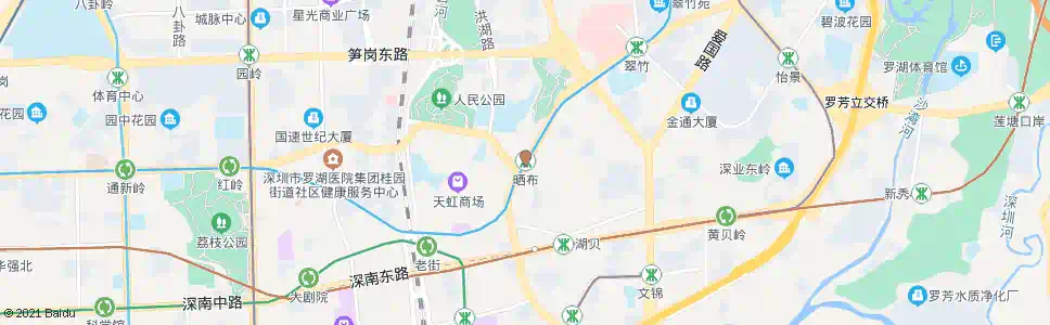 深圳晒布站_公交站地图_深圳公交_妙搜公交查询2025