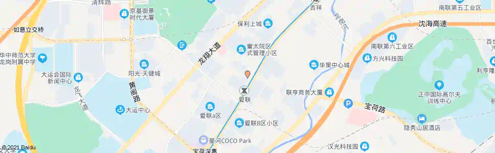 深圳爱联小学_公交站地图_深圳公交_妙搜公交查询2025