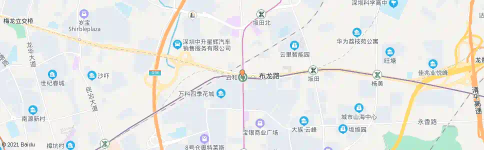 深圳五和地铁站北_公交站地图_深圳公交_妙搜公交查询2025