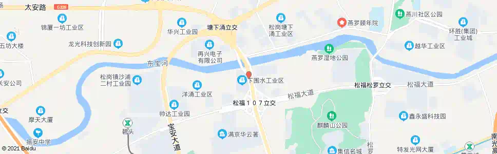 深圳下围水工业区_公交站地图_深圳公交_妙搜公交查询2025