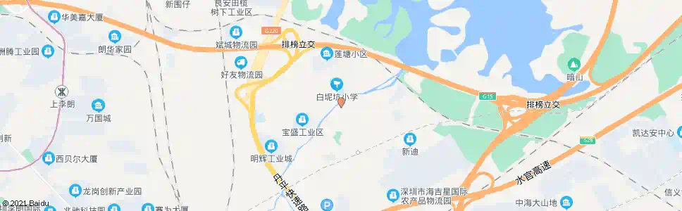 深圳白泥坑村委_公交站地图_深圳公交_妙搜公交查询2025