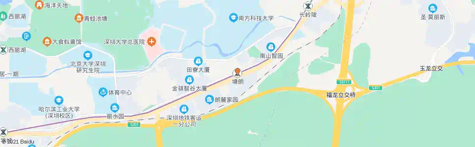 深圳塘朗地铁站_公交站地图_深圳公交_妙搜公交查询2025