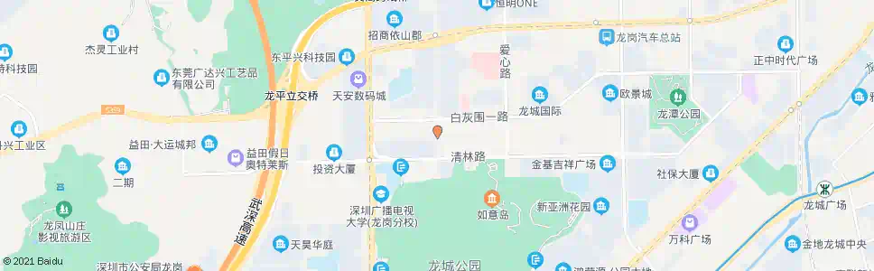 深圳香林玫瑰园_公交站地图_深圳公交_妙搜公交查询2025