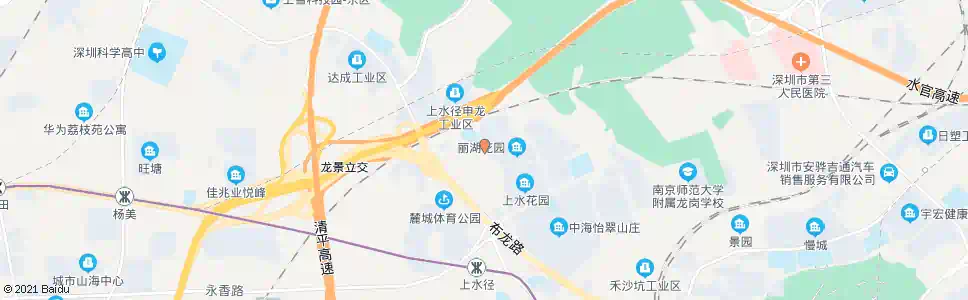 深圳丽湖花园_公交站地图_深圳公交_妙搜公交查询2025