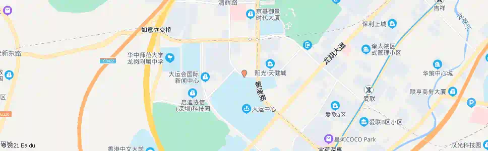深圳大运中心副馆_公交站地图_深圳公交_妙搜公交查询2025