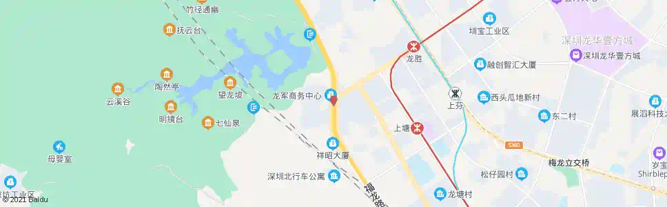 深圳龙军花园_公交站地图_深圳公交_妙搜公交查询2025
