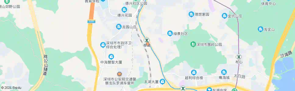 深圳布吉联检站_公交站地图_深圳公交_妙搜公交查询2025