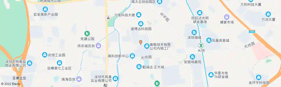 深圳普联科技园_公交站地图_深圳公交_妙搜公交查询2025