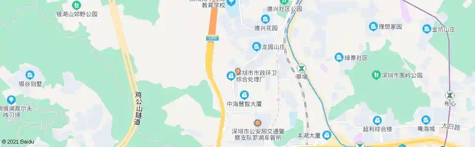 深圳青湖山庄_公交站地图_深圳公交_妙搜公交查询2025