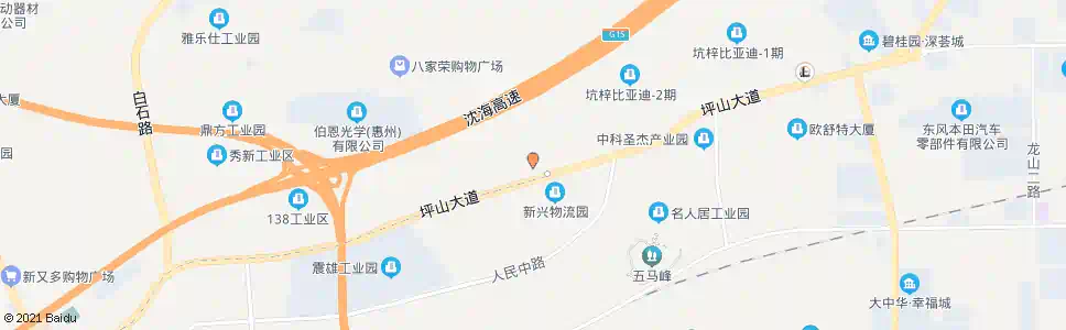 深圳沙田中队_公交站地图_深圳公交_妙搜公交查询2025