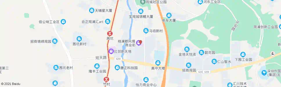 深圳中航格澜郡_公交站地图_深圳公交_妙搜公交查询2025