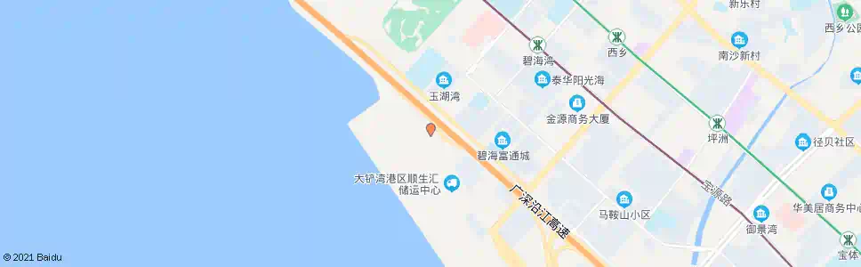 深圳沿江西乡北出口_公交站地图_深圳公交_妙搜公交查询2025